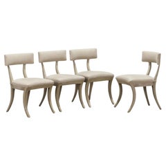 Set of Four Klismos Style Chairs by Artistic Frame