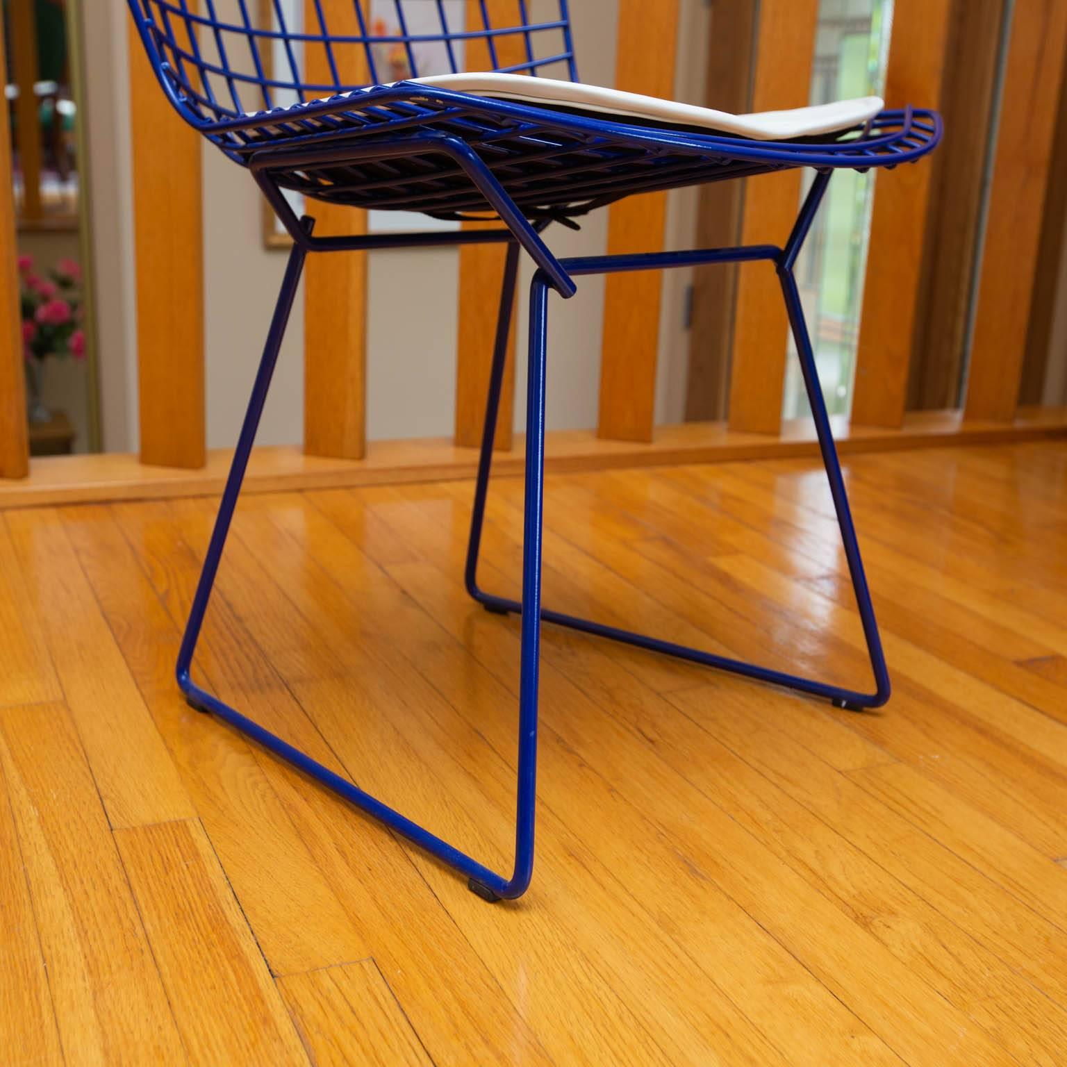 Powder-Coated Set of Four Knoll Bertoia Side Chairs
