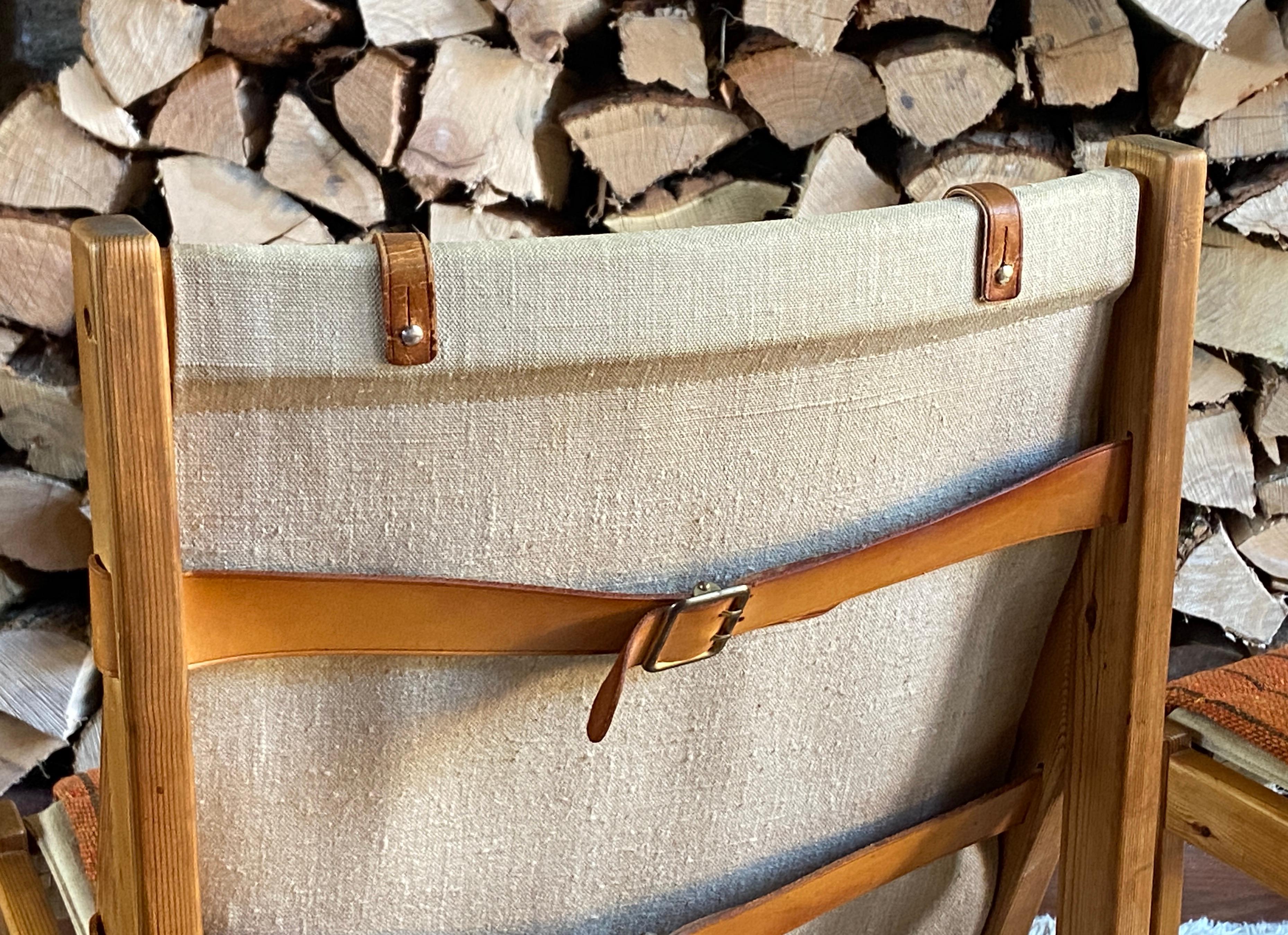 Ensemble de quatre chaises de salle à manger en cuir safari de Kurt Ostervig pour AM Mobler en vente 3