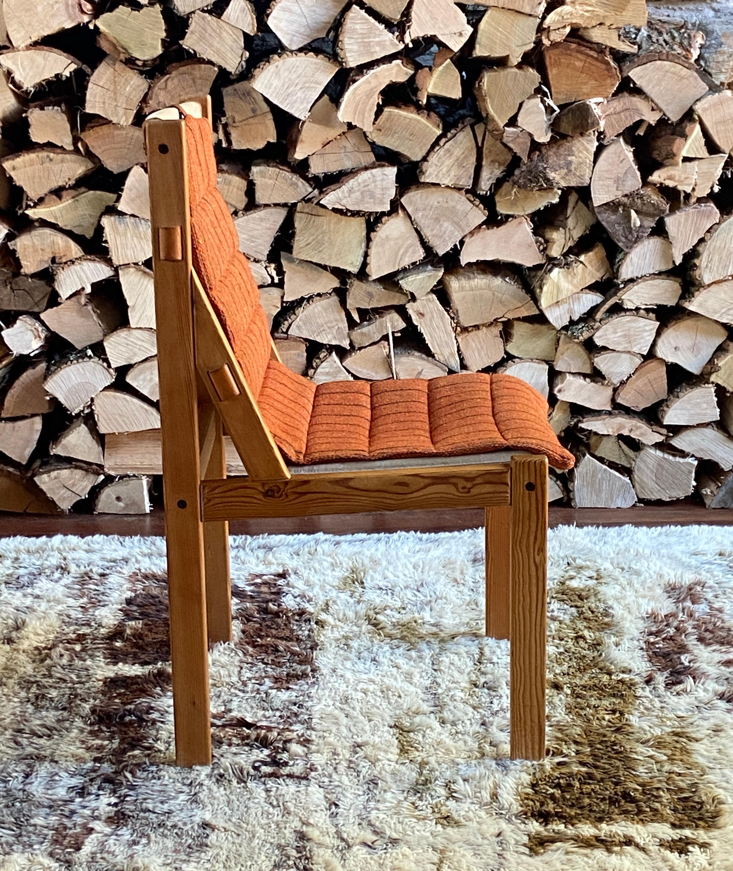 Danois Ensemble de quatre chaises de salle à manger en cuir safari de Kurt Ostervig pour AM Mobler en vente
