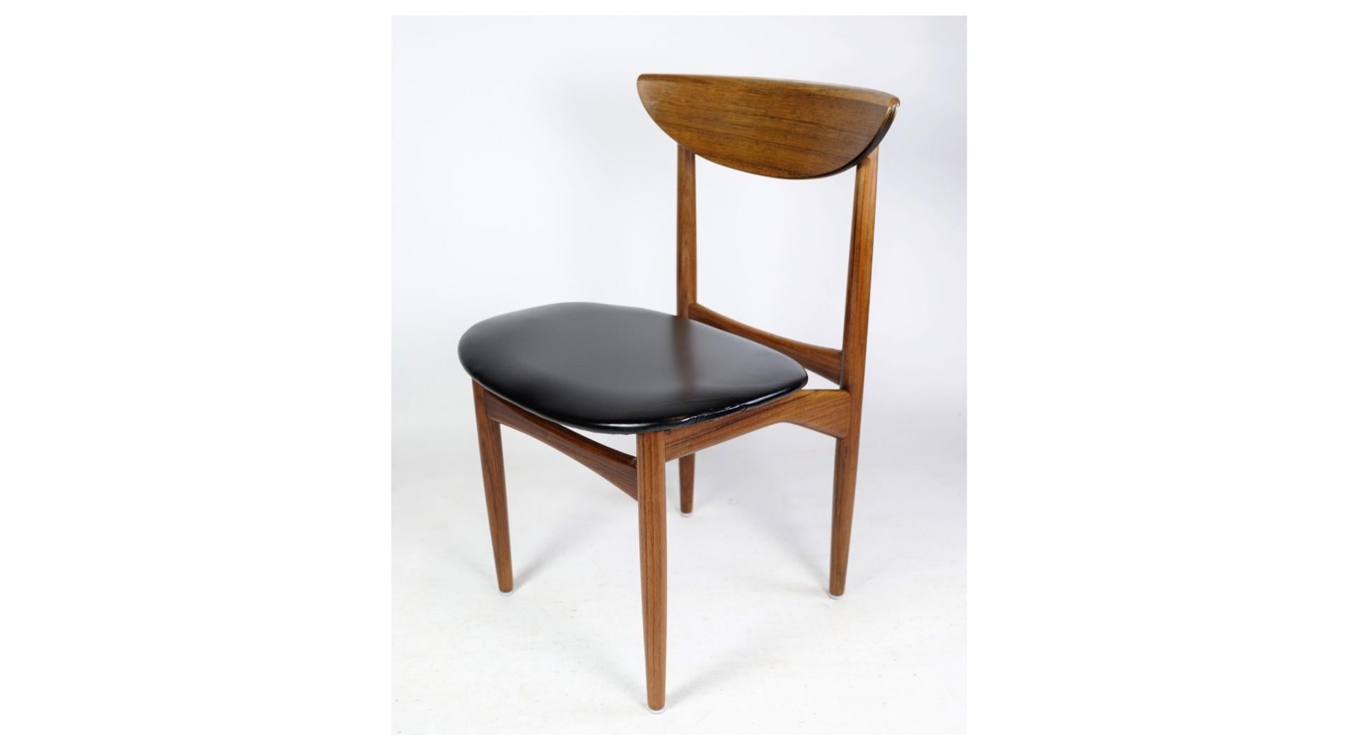 Mid-Century Modern Ensemble de quatre chaises en bois de rose de Kurt Østervig des années 1960 en vente