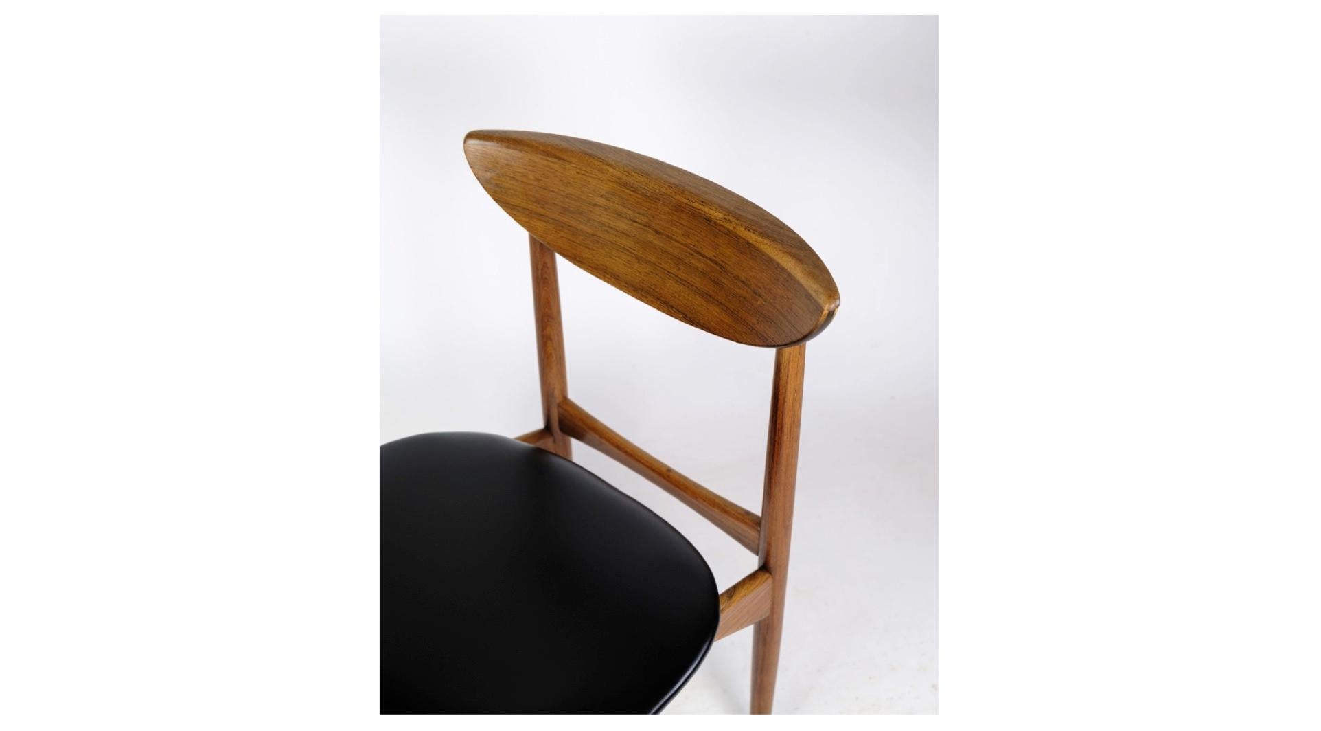 Mid-Century Modern Set of Four Chairs Made In Rosewood By Kurt Østervig From 1960s For Sale