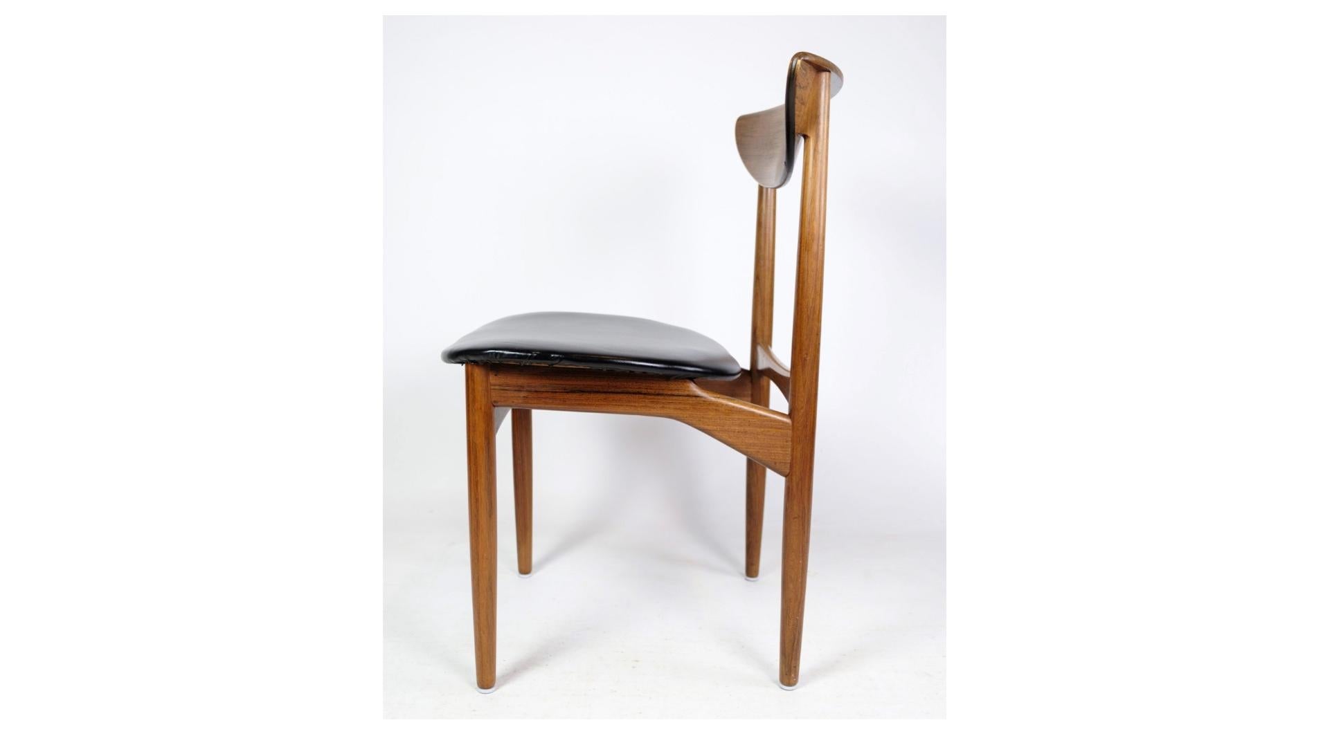 Bois de rose Ensemble de quatre chaises en bois de rose de Kurt Østervig des années 1960 en vente