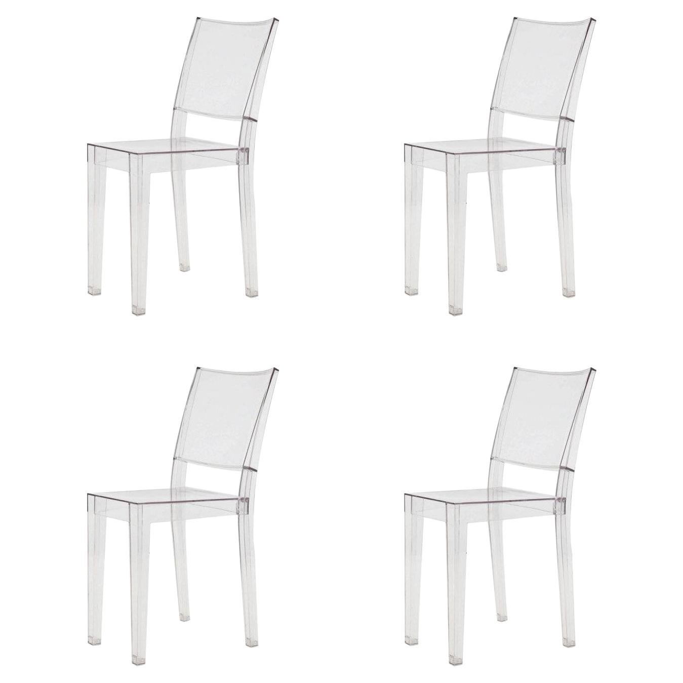 Set of Four "La Marie" Lucite Chairs by Philippe Starck