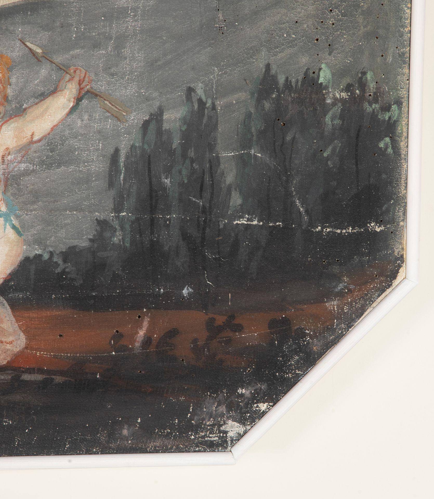 Set of Four Large 18th Century Neo-Classical Distemper Wall Panels For Sale 5