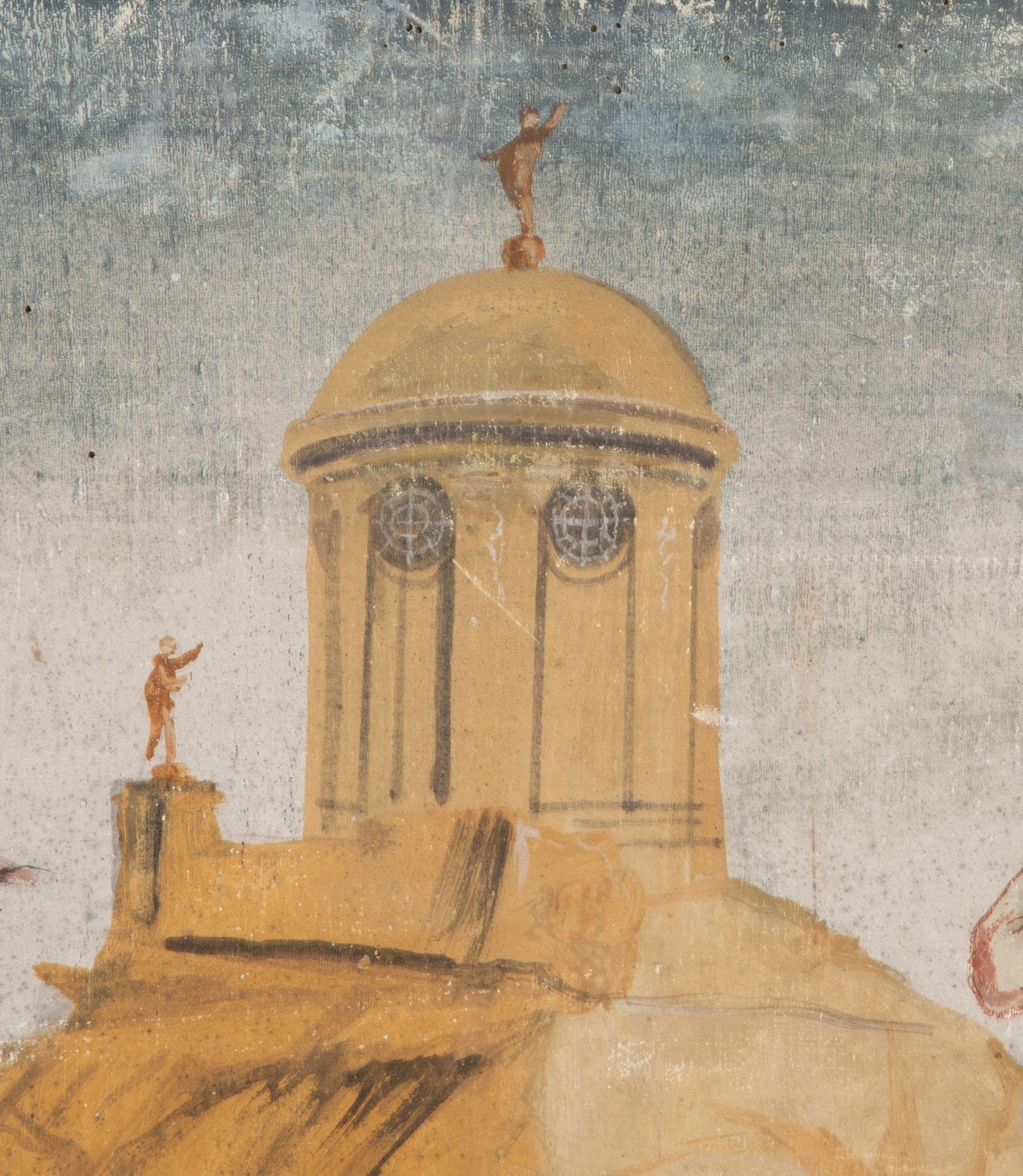 Set of Four Large 18th Century Neo-Classical Distemper Wall Panels For Sale 2