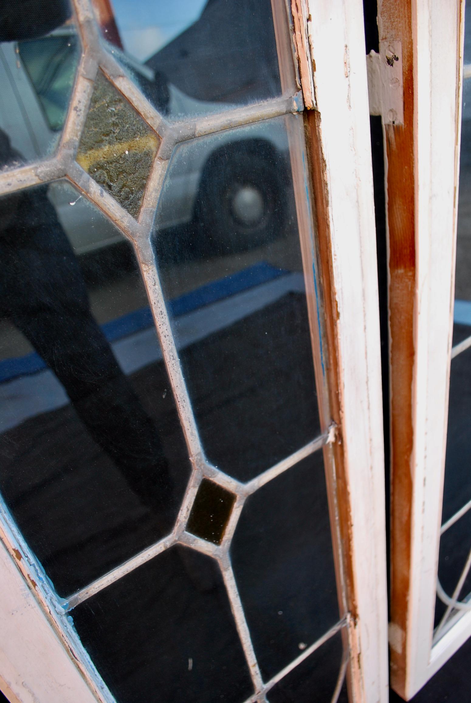 Conjunto de cuatro grandes ventanas de los años 20 en venta 6
