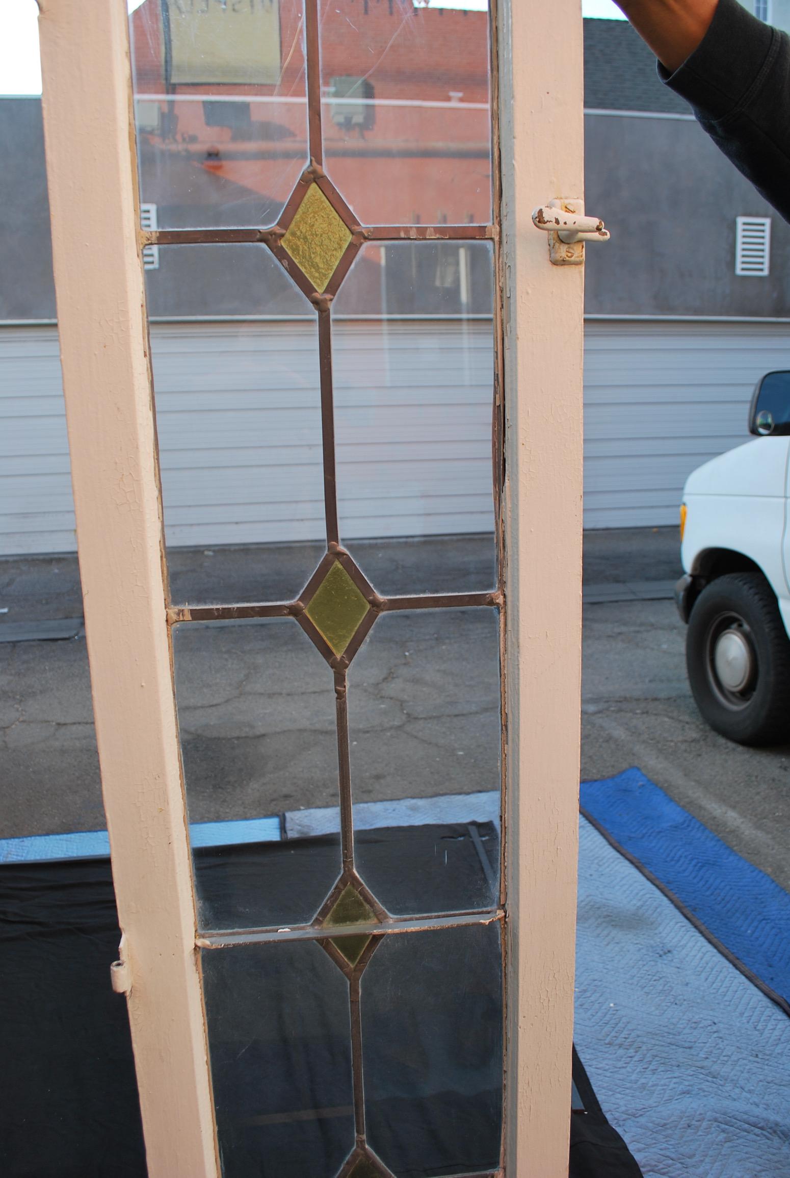 Early 20th Century Set of Four Large 1920s Windows For Sale