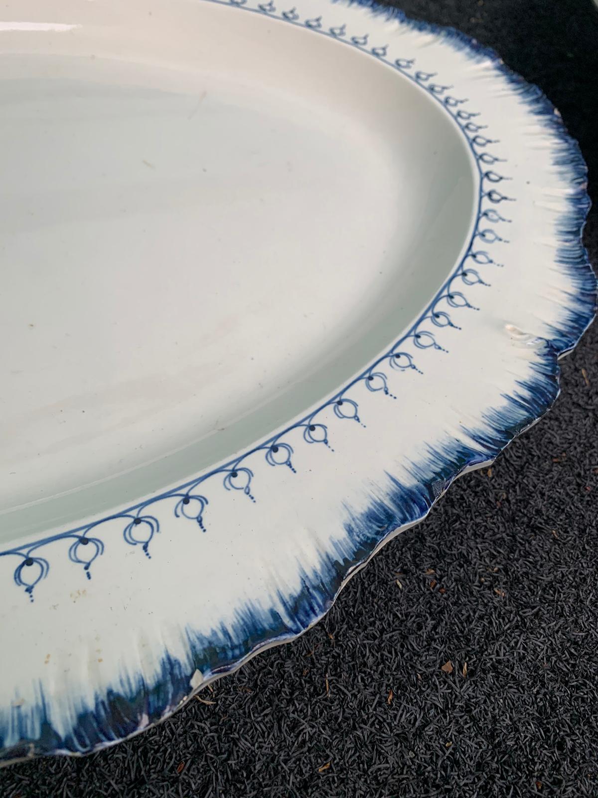 Set of Four Late 18th Century Wedgwood Pearlware, Mared Pattern, Marks 4