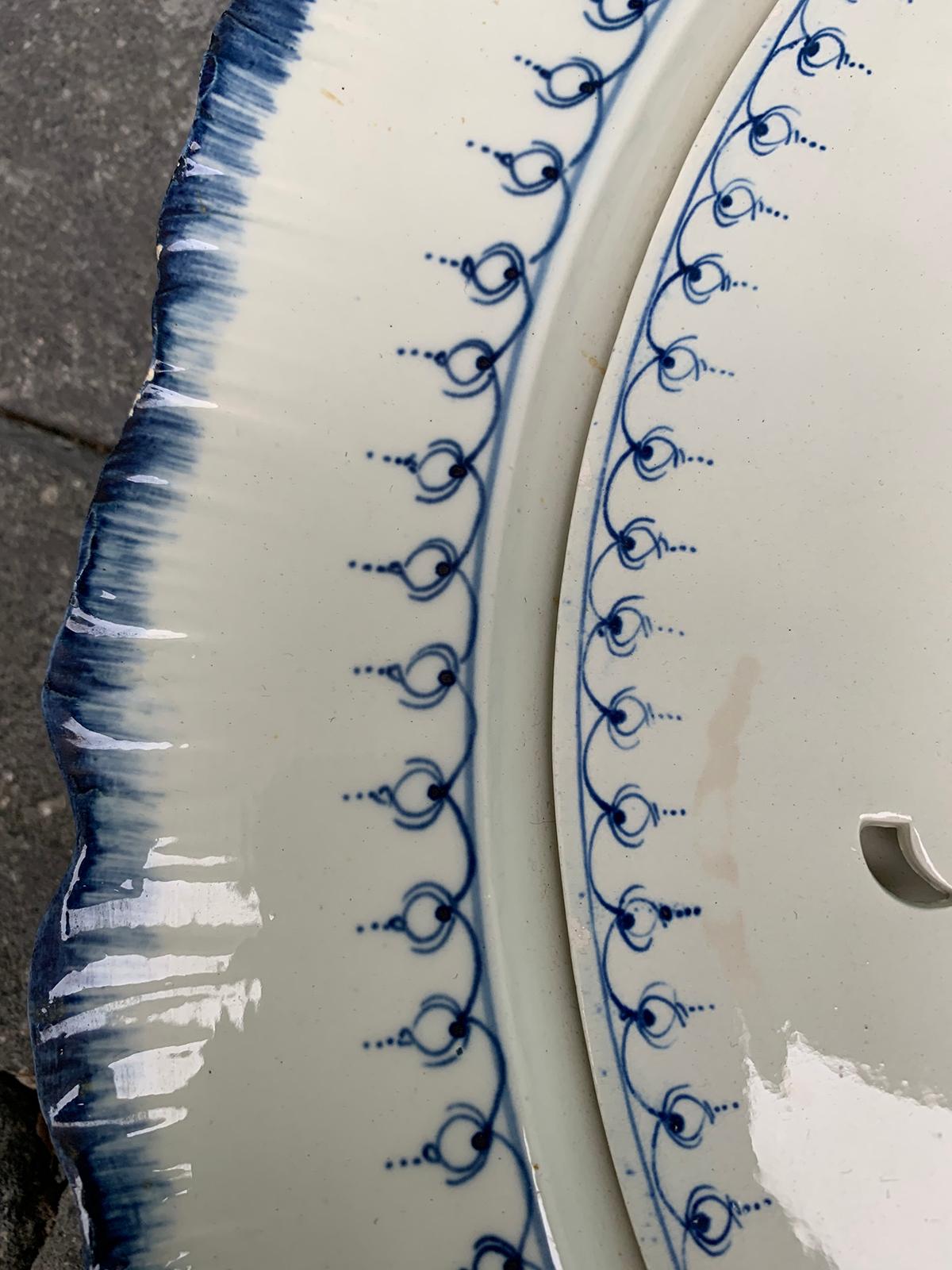 Set of Four Late 18th Century Wedgwood Pearlware, Mared Pattern, Marks 6