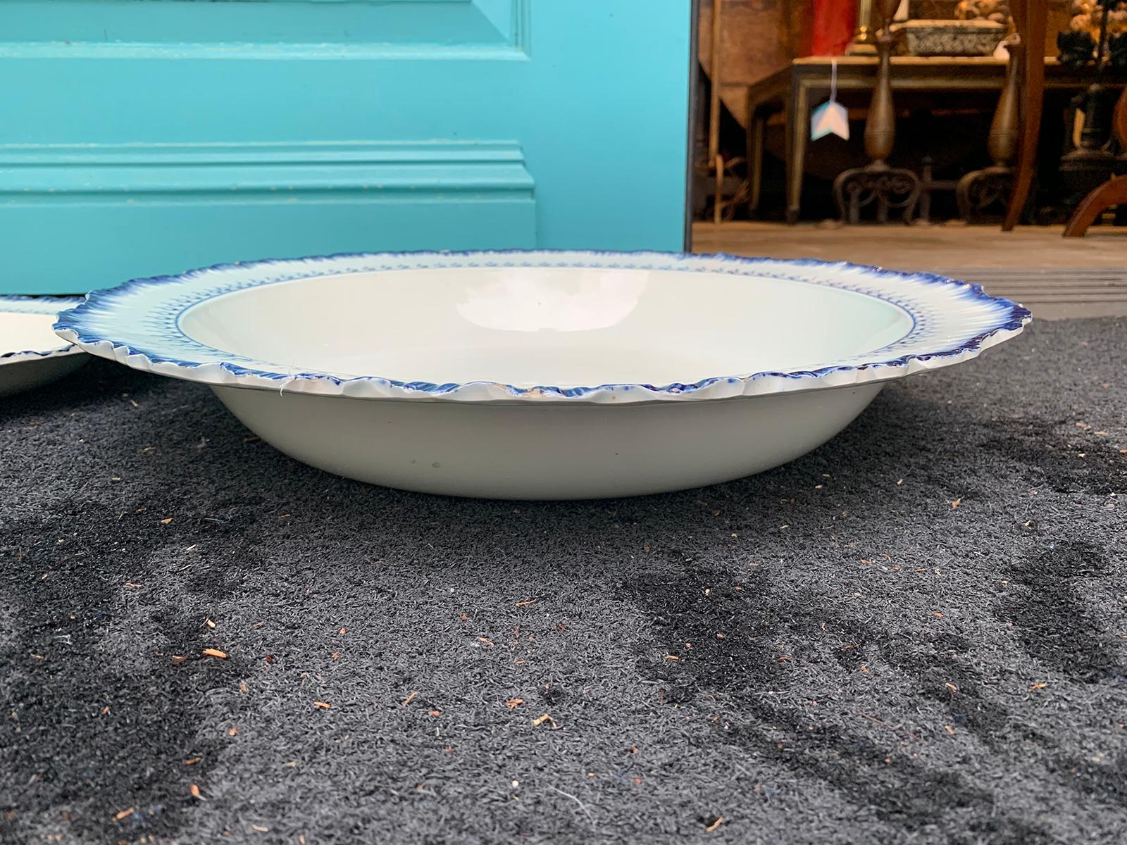 Set of Four Late 18th Century Wedgwood Pearlware, Mared Pattern, Marks 9
