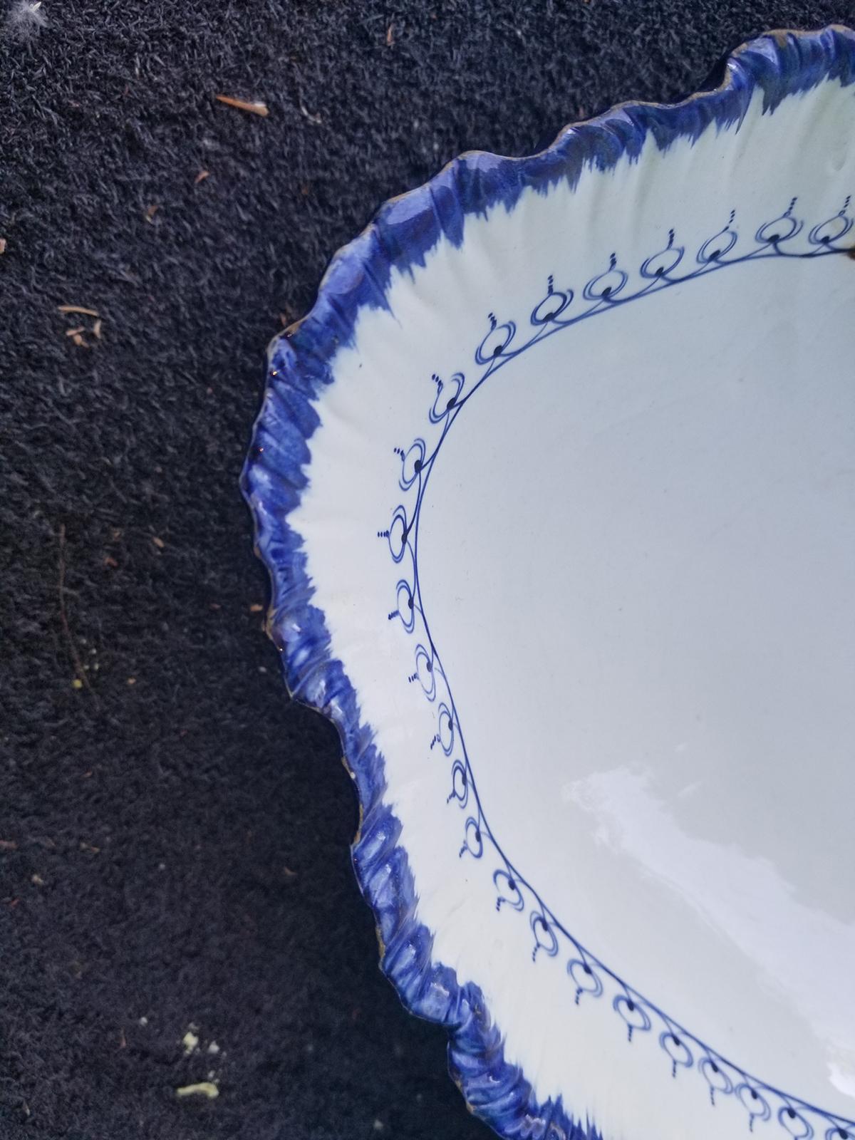 Set of Four Late 18th Century Wedgwood Pearlware, Mared Pattern, Marks 12