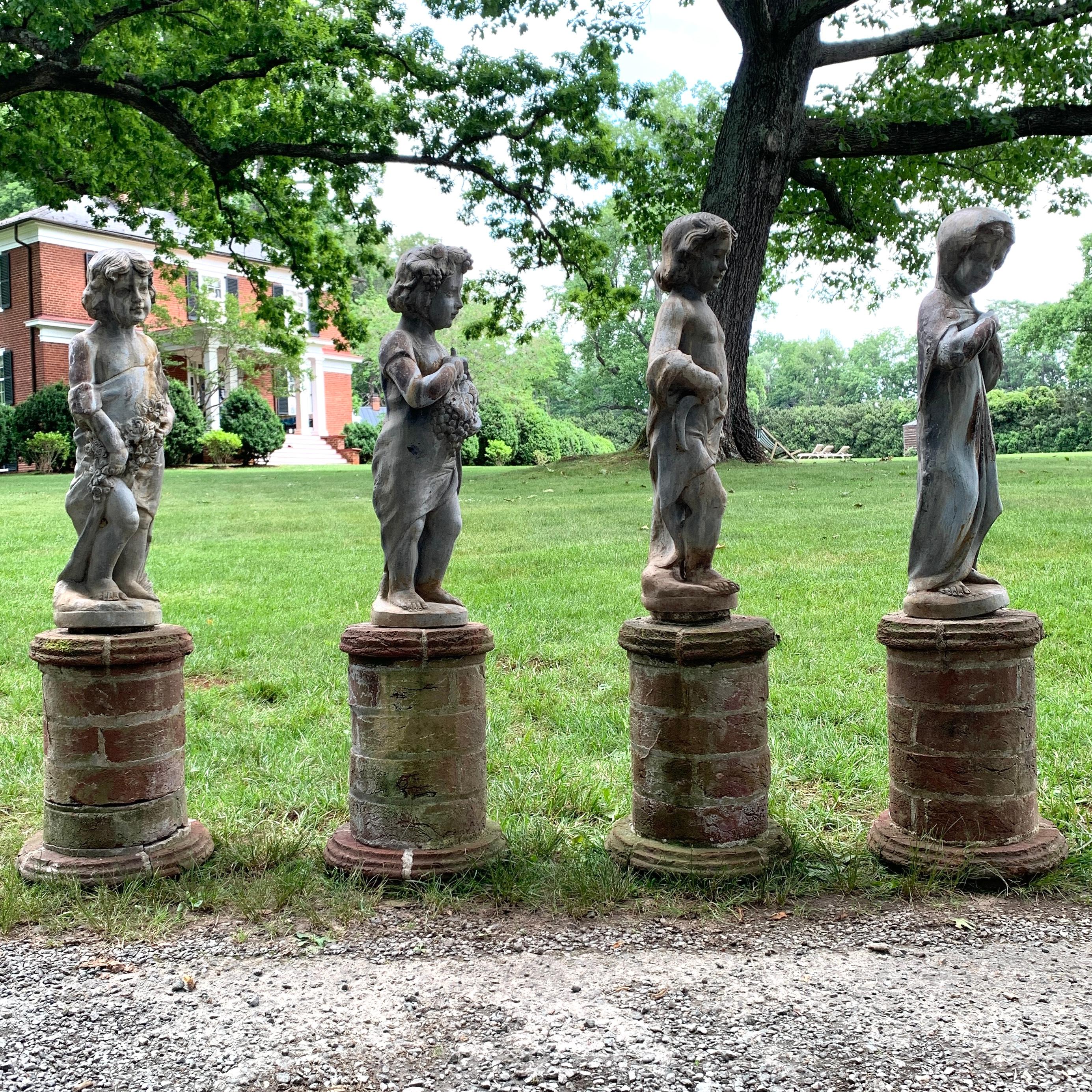 4 seasons garden statues