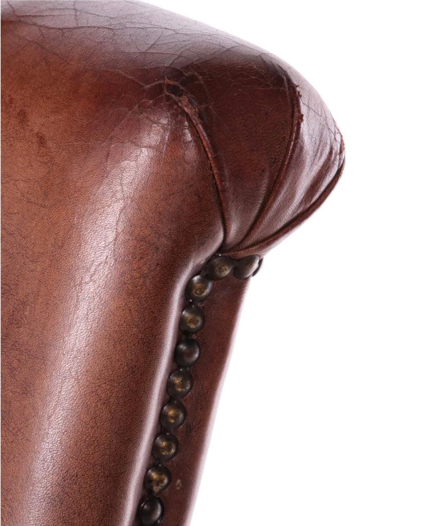 Set of Four Leather Dining Chairs 3
