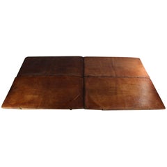 Set of Four Leather Gym Mats, 1940s