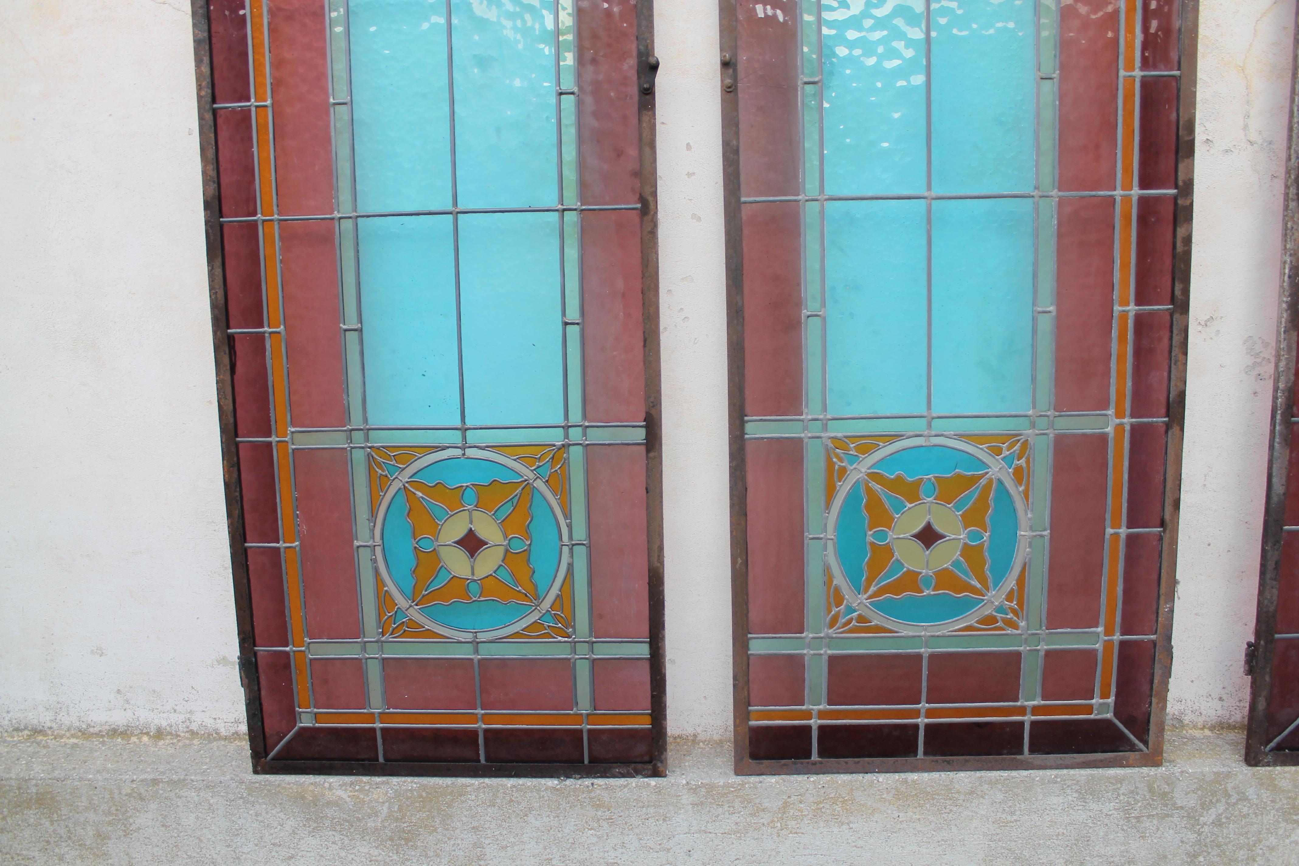 doors with stained glass panels