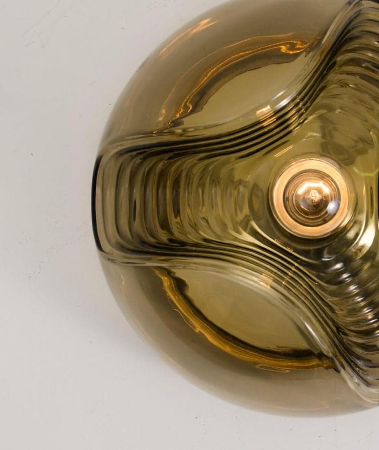 Set of Four-Light Fixtures Koch & Lowy, Two Sconces and Two Pedant Lights, 1970 en vente 5