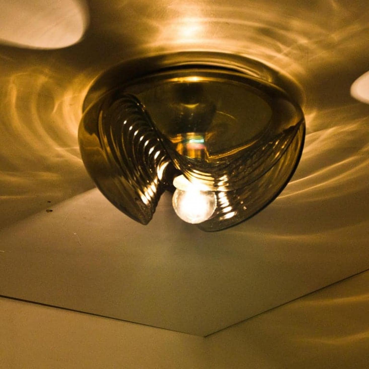 Set of Four-Light Fixtures Koch & Lowy, Two Sconces and Two Pedant Lights, 1970 in vendita 8