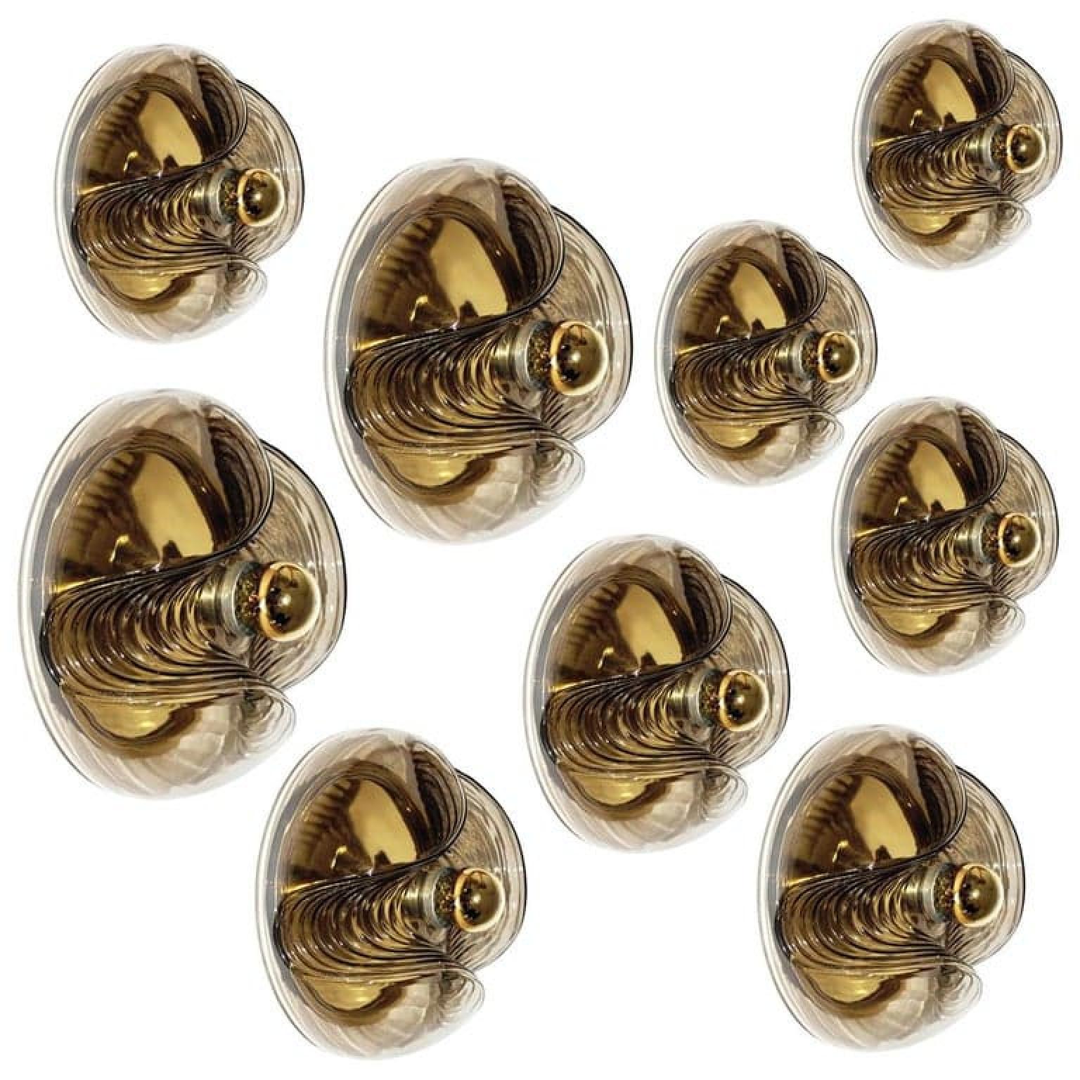 Set of Four-Light Fixtures Koch & Lowy, Two Sconces and Two Pedant Lights, 1970 en vente 11