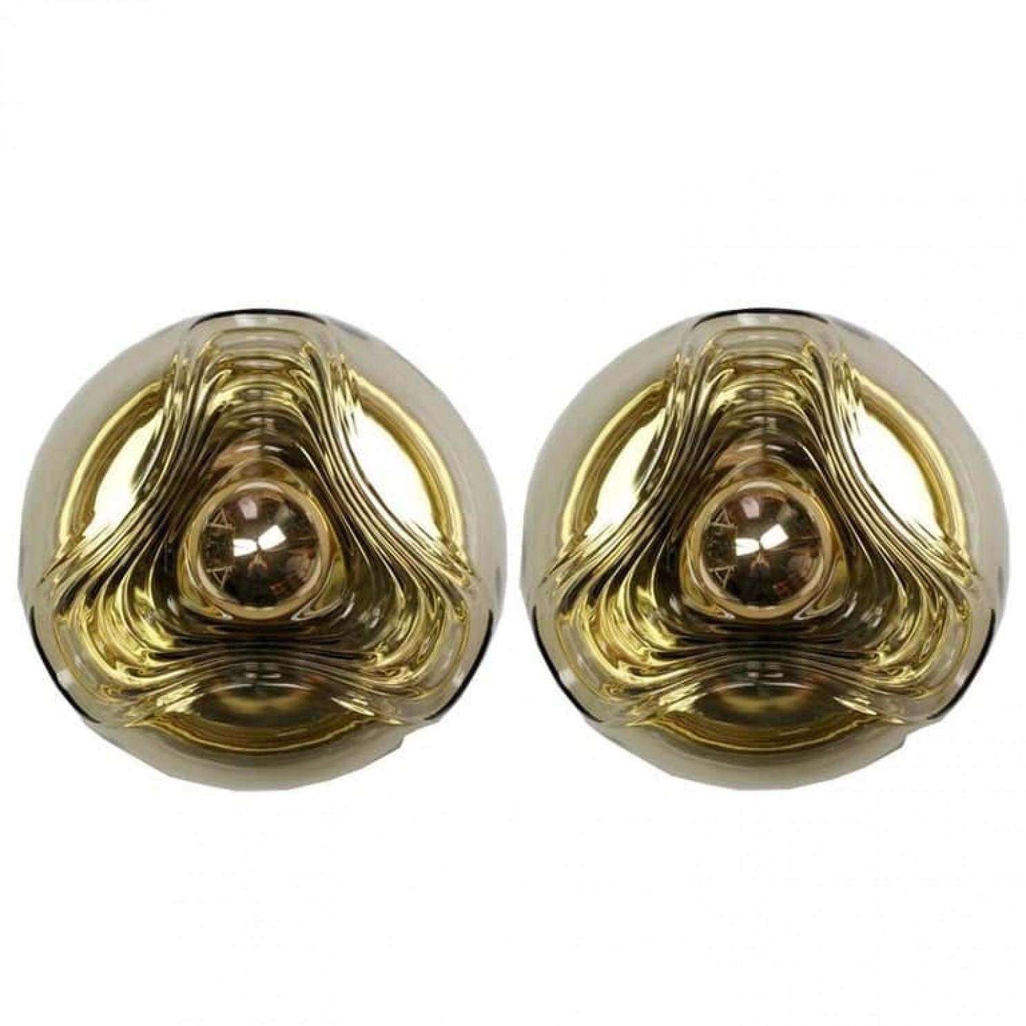 Set of Four-Light Fixtures Koch & Lowy, Two Sconces and Two Pedant Lights, 1970 en vente 12