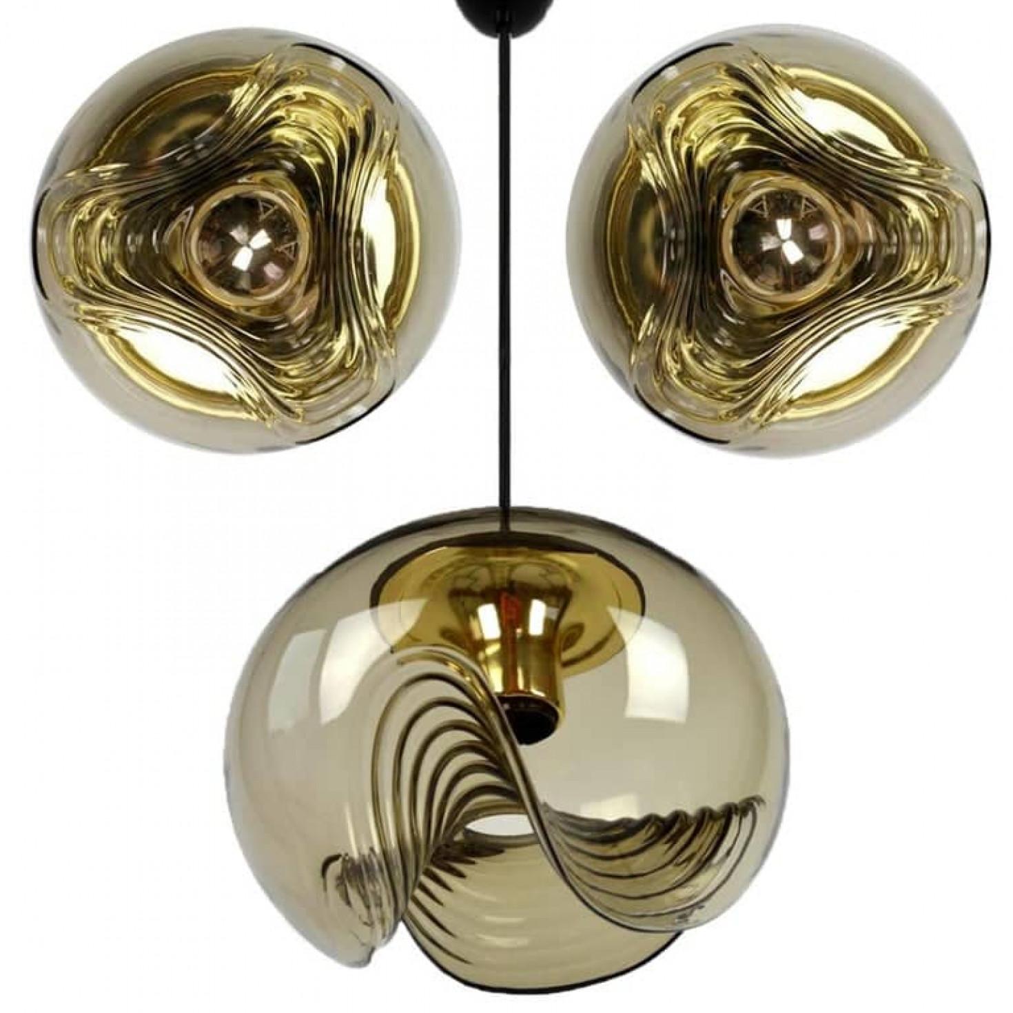 Set of Four-Light Fixtures Koch & Lowy, Two Sconces and Two Pedant Lights, 1970 en vente 1
