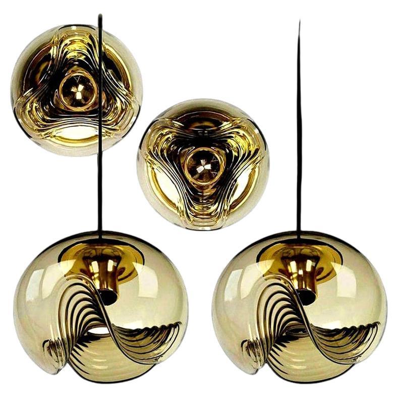 Set of Four-Light Fixtures Koch & Lowy, Two Sconces and Two Pedant Lights, 1970 For Sale