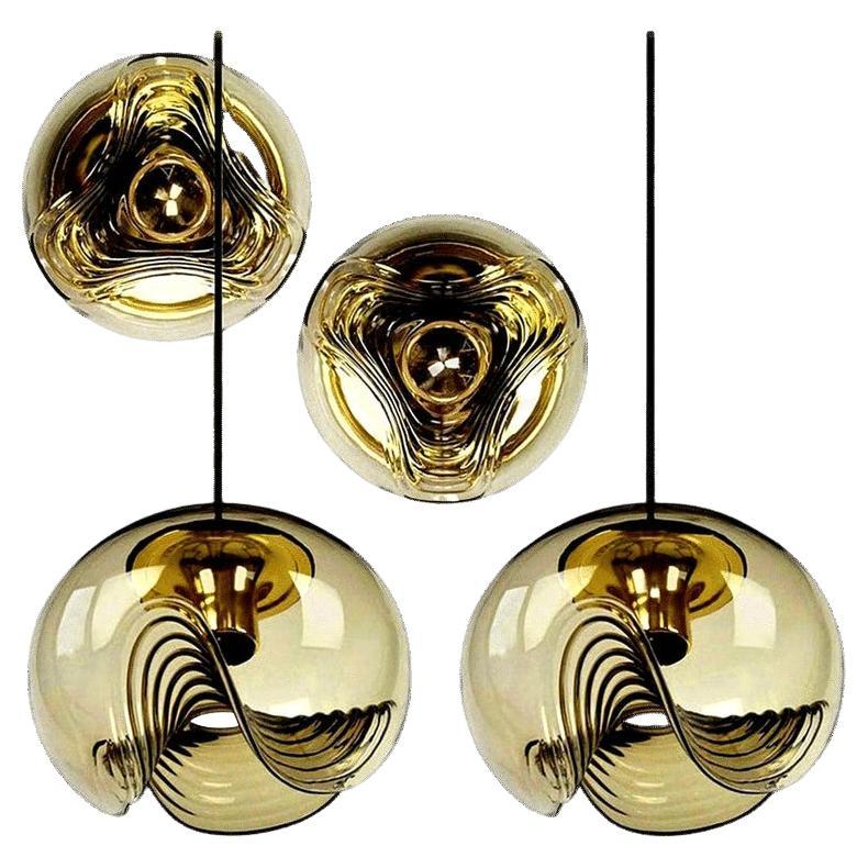 Set of Four-Light Fixtures Koch 
Lowy, Two Sconces and Two Pedant Lights, 1970 in vendita