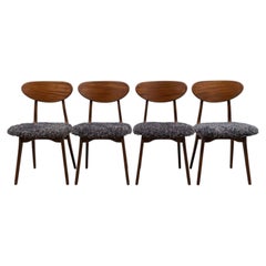 Set of Four Louis van Teeffelen 'Beak' Dining Chairs for AWA, The Netherlands, 1