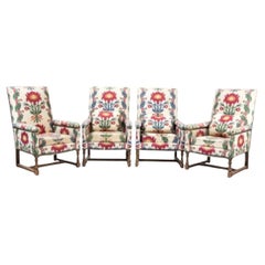 Vintage Set of four Louis XIV style armchairs. 20th century.