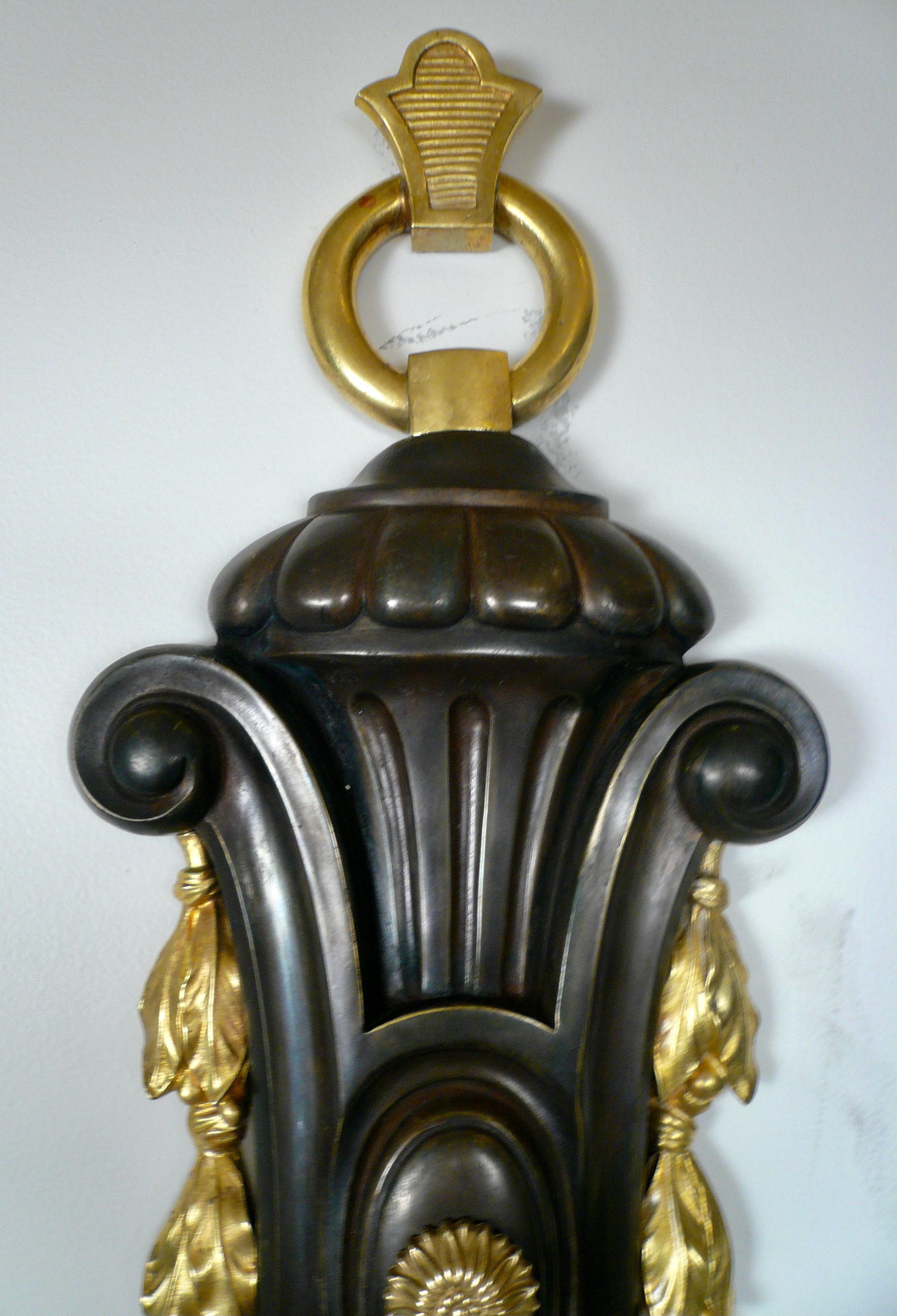 Set of Four Louis XIV Style Bronze Sconces For Sale 1