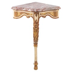 Set of Four Louis XV Style Corner Consoles, circa 1900