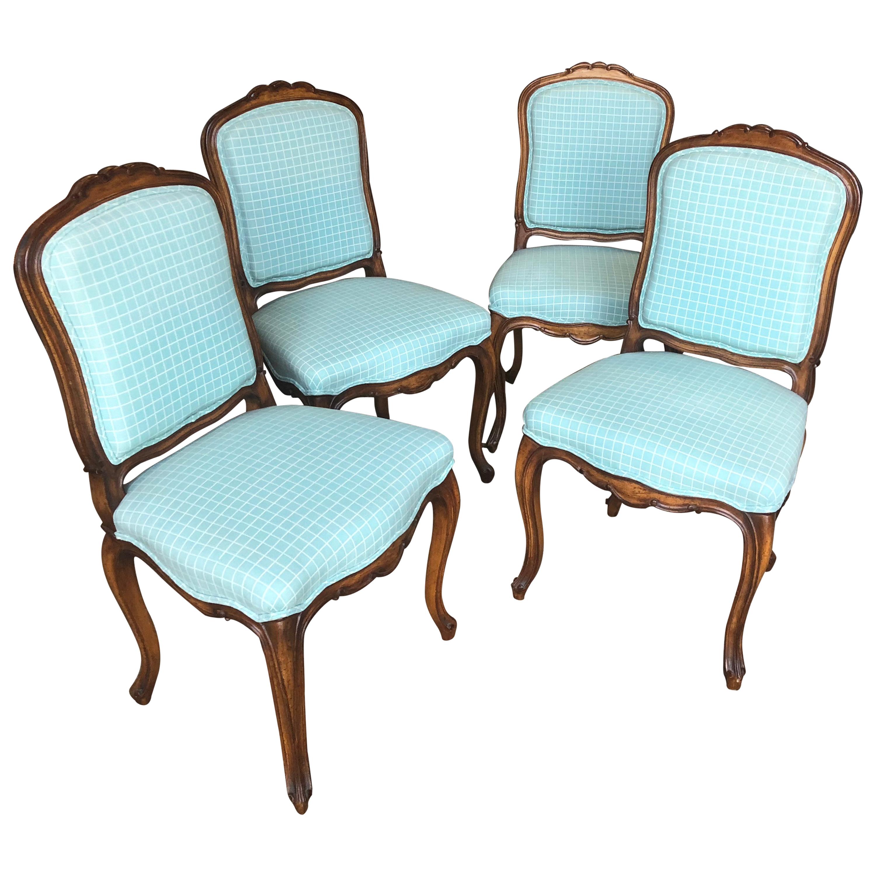 Set of Four Louis XV Style Side Chairs