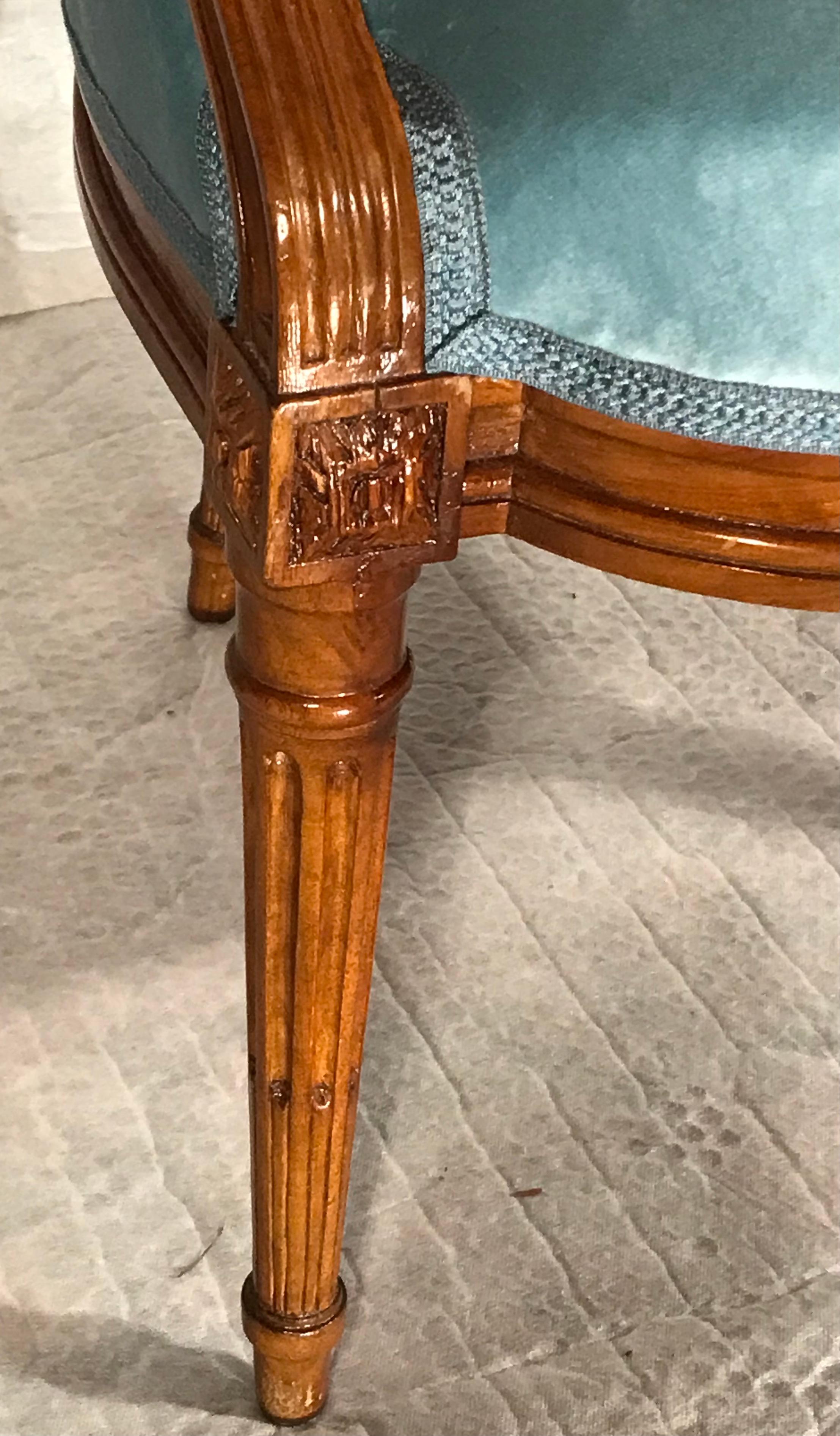Noce Set di quattro poltrone Luigi XVI, XIX secolo, Francia in vendita