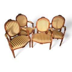 Set of four Louis XVI Armchairs, France 18th century