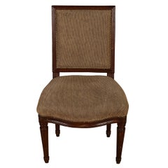 Set of Four Louis XVI Square Back Dining Chairs