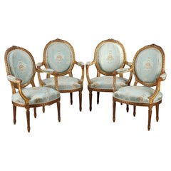 Set of Four Louis XVI Style Armchairs