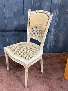 Set of Four Louis XVI Style chairs circa 1950