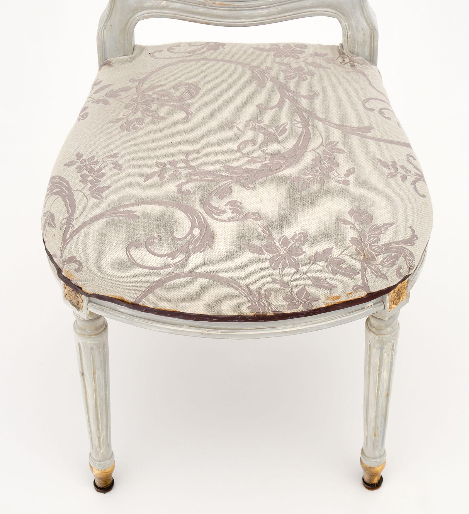 Upholstery Set of Four Louis XVI Style Dining Chairs