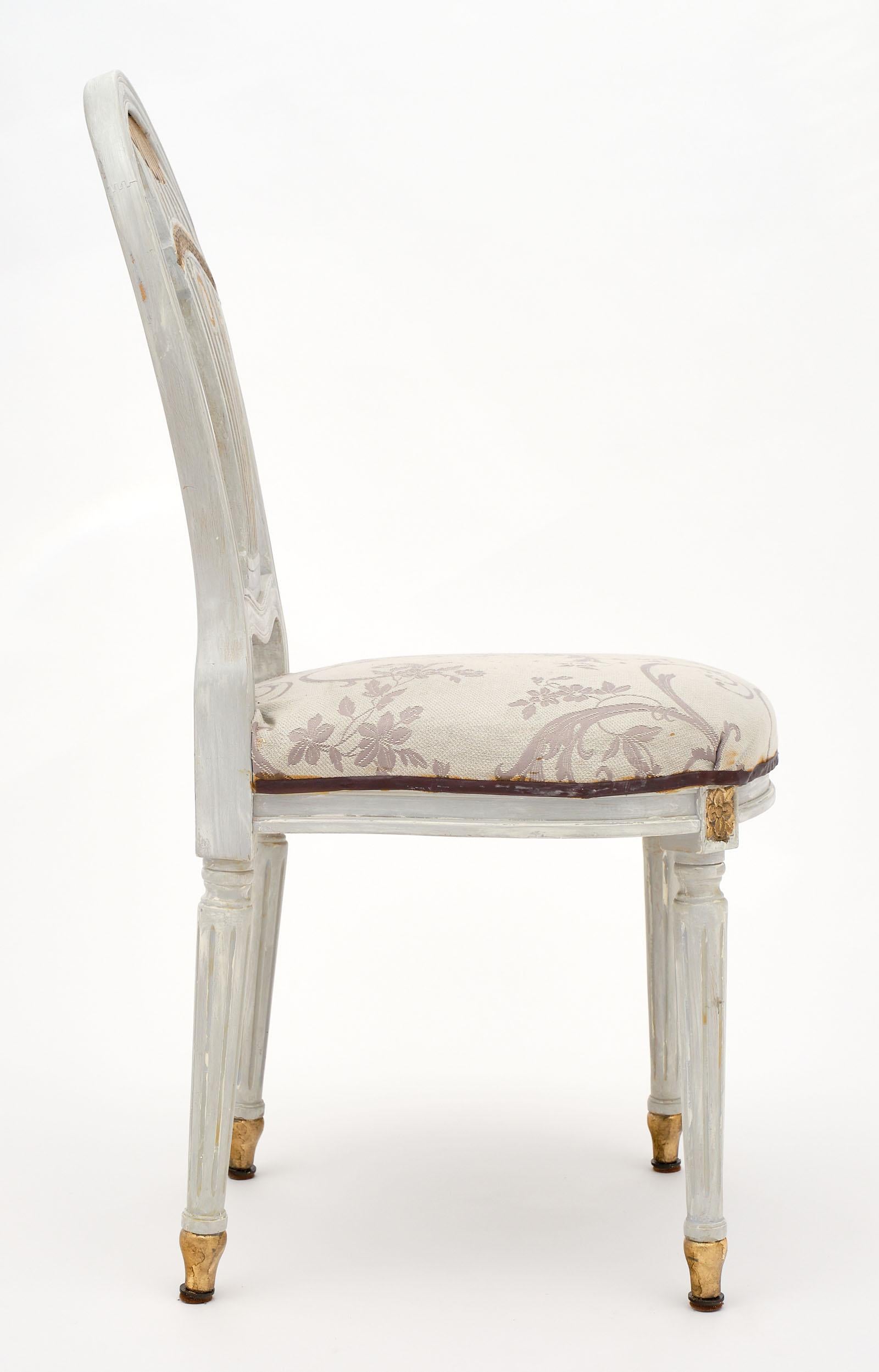 Set of Four Louis XVI Style Dining Chairs 1