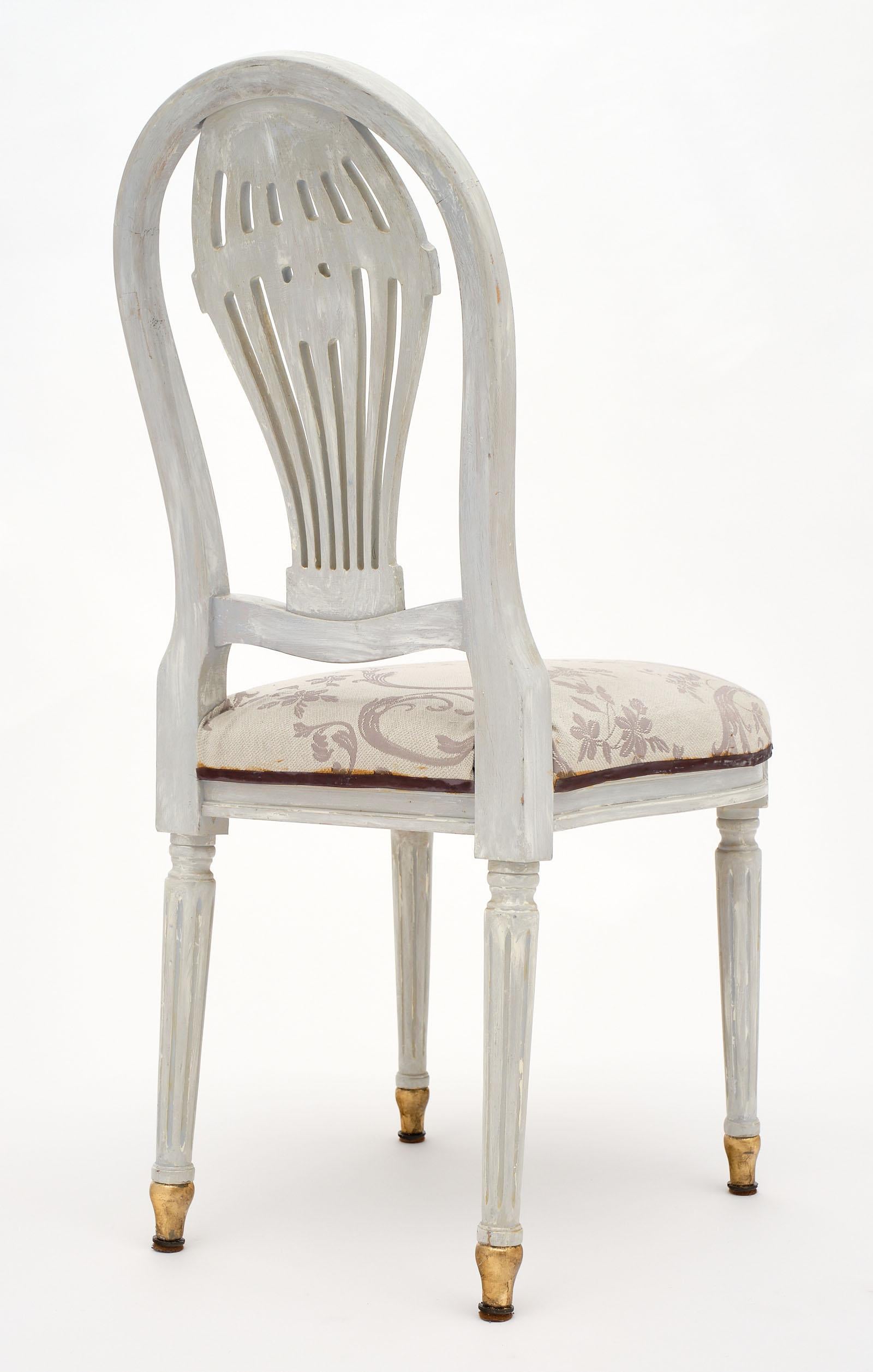 Set of Four Louis XVI Style Dining Chairs 2