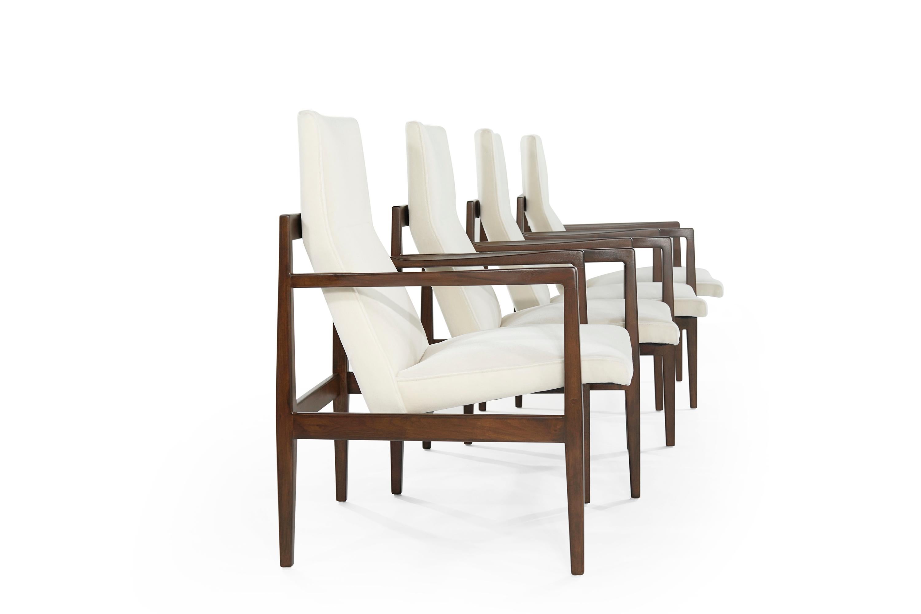 Mid-Century Modern Set of Four Lounge Chairs by Jens Risom, c. 1960s