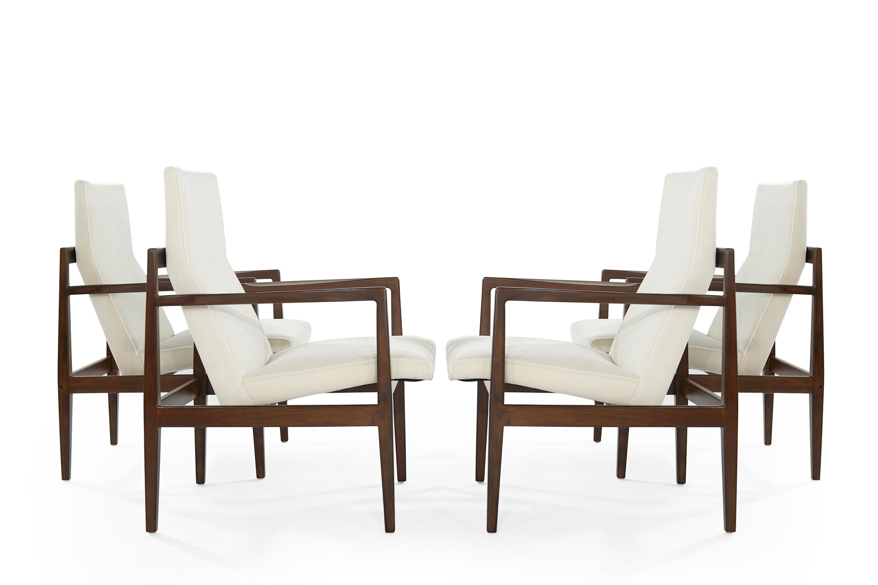 20th Century Set of Four Lounge Chairs by Jens Risom, c. 1960s