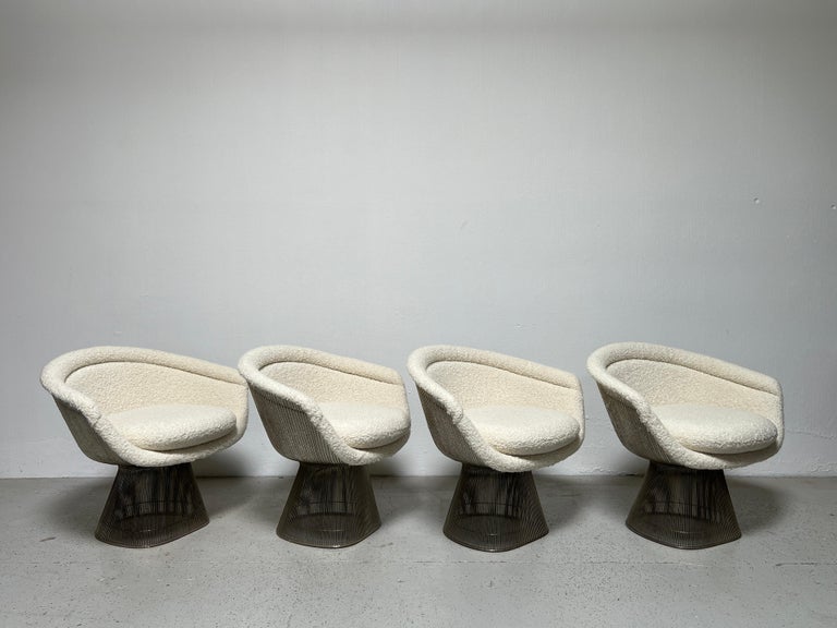 Late 20th Century Set of Four Lounge Chairs by Warren Platner for Knoll For Sale