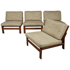 Set of Four Lounge Chairs from Denmark, circa 1960
