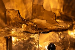 Set of Four LP 263 Wall Appliques or Ceiling Lamps by Carlo Nason for Mazzega