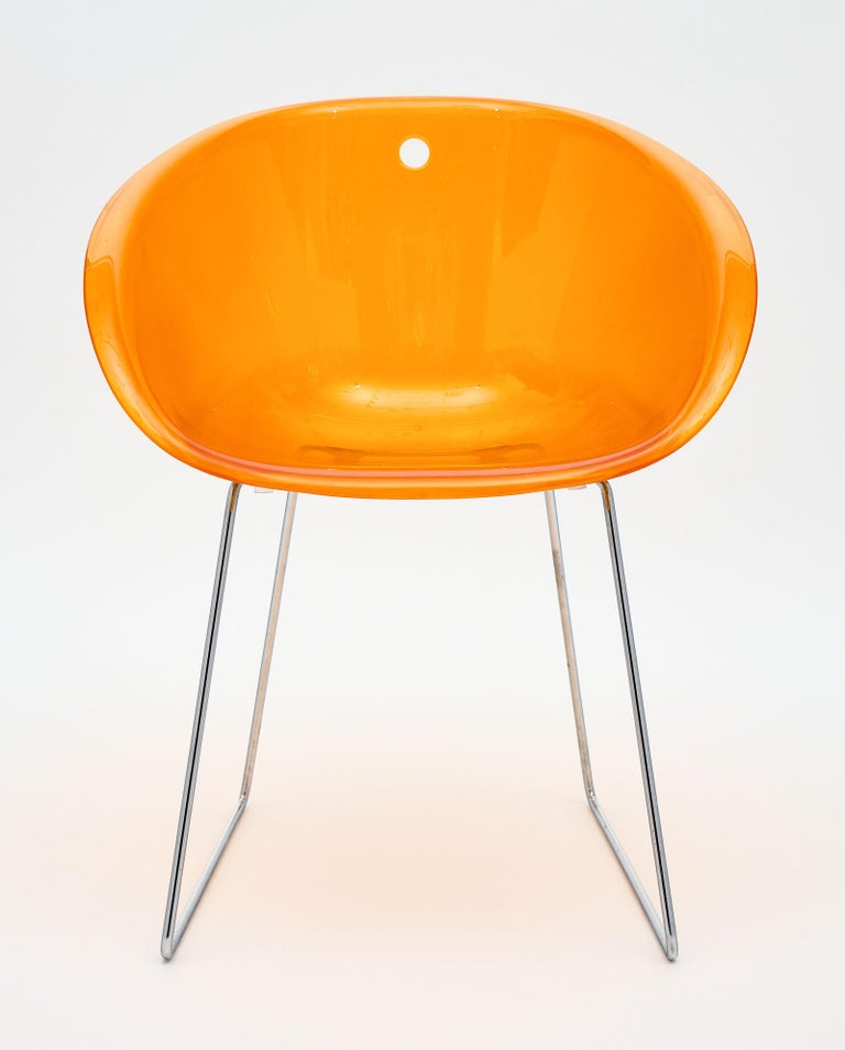 Set of Four Lucite Bucket Chairs at 1stDibs