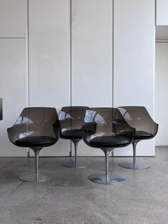 Set of Four Lucite "Champagne" Chairs Designed by Estelle & Erwine Laverne
