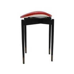 Set of Four "Lutrario" Stools Designed by Carlo Mollino, Italy, 1959