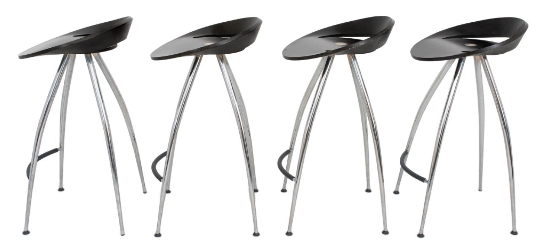 Modern Set of Four Lyra by Magis Italian Bar Stools