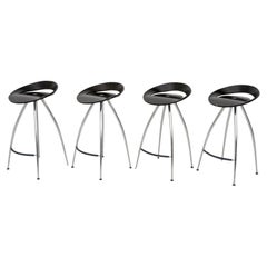 Set of Four Lyra by Magis Italian Bar Stools